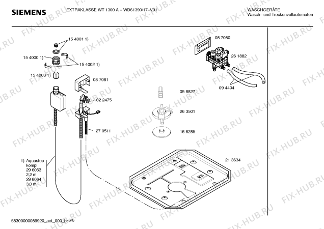 Схема №2 WD61390 EXTRAKLASSE WT1300A с изображением Ручка для стиралки Siemens 00481614