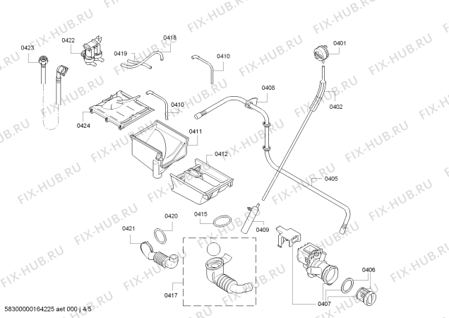 Схема №2 WLG2426WOE Maxx 5 с изображением Силовой модуль для стиралки Bosch 11016855