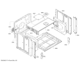 Схема №2 3HB539XDC Einländervarianten mit LO ausserhalb LOT с изображением Фронтальное стекло для плиты (духовки) Bosch 00688379