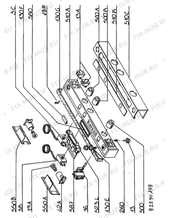 Взрыв-схема стиральной машины Rex RI5004NFE - Схема узла Section 4