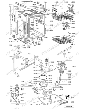 Схема №2 ADP 5640 WH с изображением Микромодуль для электропосудомоечной машины Whirlpool 481221478898