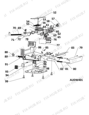 Схема №2 DWFA141202 (F081924) с изображением Провод для посудомойки Indesit C00294562