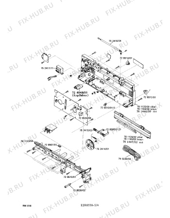 Схема №2 RM8185 с изображением Шестерня для аудиотехники Siemens 00728567