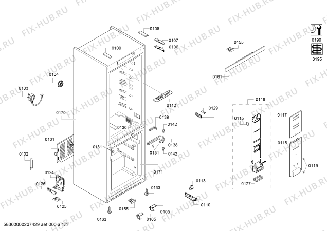 Схема №2 KGD56VL30U BOSCH с изображением Инструкция по эксплуатации для холодильника Bosch 18019053