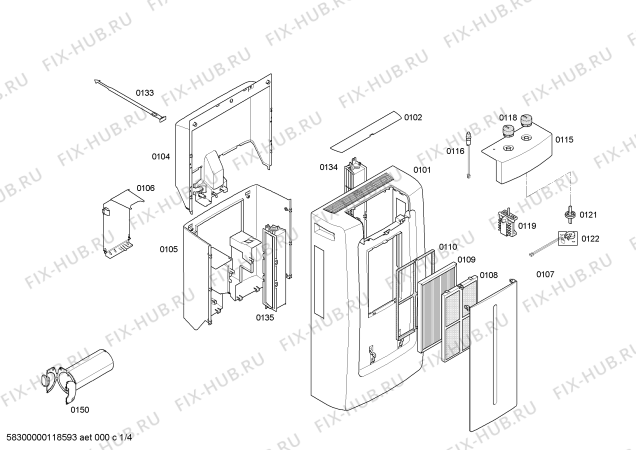 Схема №2 3XD620H с изображением Уплотнитель для сплит-системы Bosch 00181247