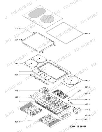 Схема №1 IKIU631FLTF (F101440) с изображением Запчасть для электропечи Indesit C00386622