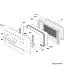 Схема №1 EBCGL60 WS с изображением Уплотнитель двери для духового шкафа Electrolux 3157773007