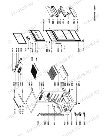 Схема №1 ARC 3600 с изображением Декоративная панель для холодильной камеры Whirlpool 481246049451