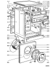 Схема №1 AWG 343/1 с изображением Кнопка, ручка переключения для стиральной машины Whirlpool 481241348301