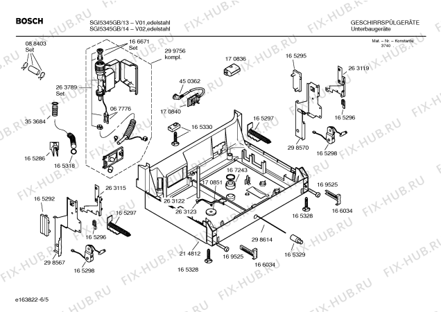 Схема №1 SGI5345GB Exxcel / Auto-option с изображением Панель управления для посудомоечной машины Bosch 00218329