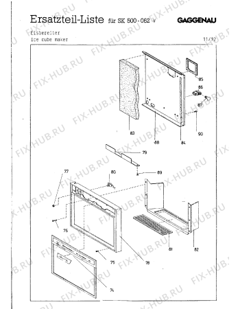 Схема №1 SK500062W с изображением Уплотнитель для холодильника Bosch 00159157