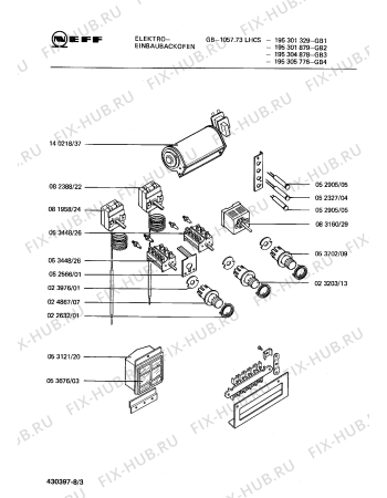 Схема №2 195301329 GB-1057.73LHCS с изображением Панель для электропечи Bosch 00114335