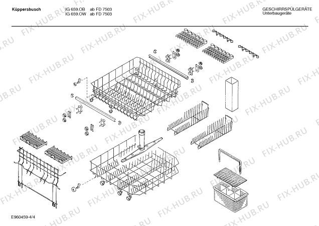 Взрыв-схема посудомоечной машины Kueppersbusch SMIKBC3 IG659.OB - Схема узла 04