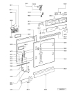 Схема №1 300 989 29 DWF A00 S с изображением Рукоятка для посудомоечной машины Whirlpool 481246058398