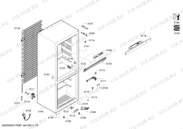 Схема №1 KGV39VI316, Bosch с изображением Дверь для холодильной камеры Siemens 00713533