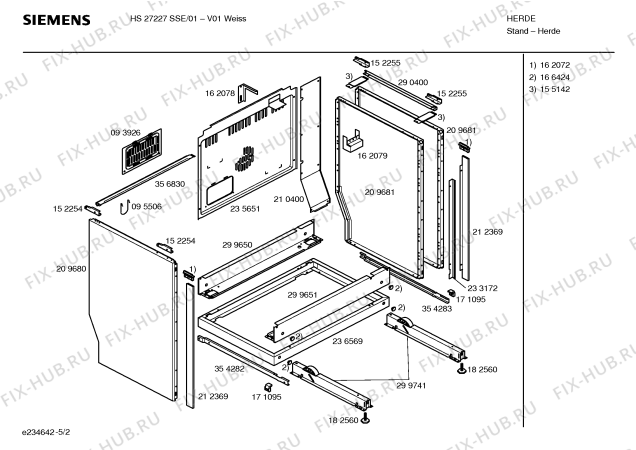 Взрыв-схема плиты (духовки) Siemens HS27227SSE - Схема узла 02