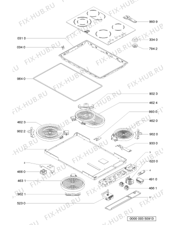 Схема №1 ETV 3280 SW с изображением Панель Whirlpool 481961505051