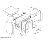 Схема №1 SGS55T23EU с изображением Рамка для электропосудомоечной машины Bosch 00449145