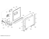 Схема №4 SGD58M02EU с изображением Передняя панель для посудомойки Bosch 00449246