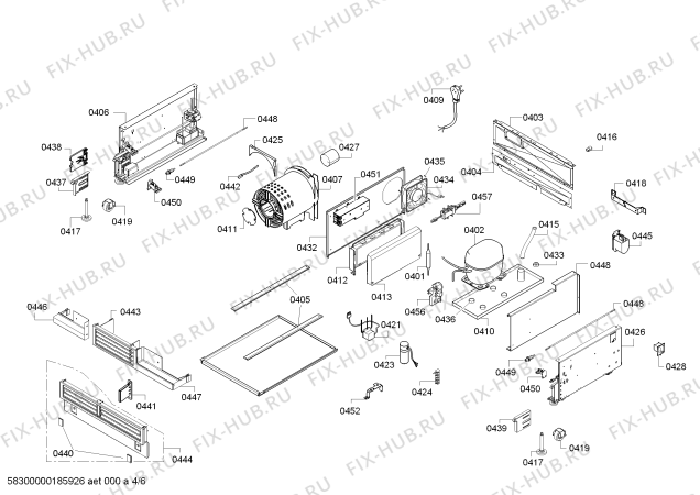 Схема №3 FI24DP32 с изображением Монтажный набор для холодильной камеры Bosch 00749363