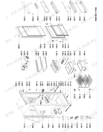 Схема №1 KGIE 21811/A+ с изображением Вставка для холодильника Whirlpool 480132103289