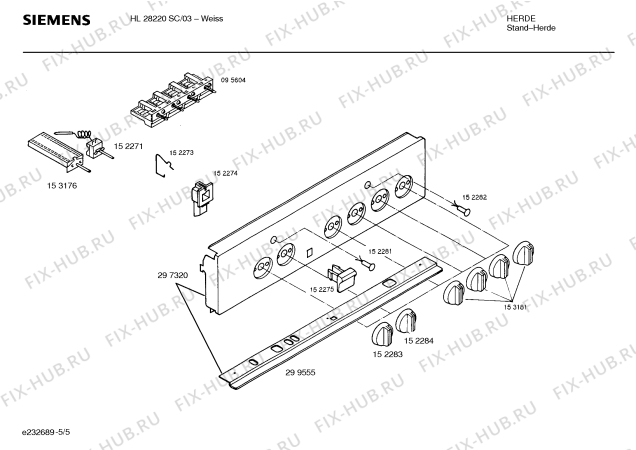 Схема №2 HL53421DK с изображением Ручка конфорки для плиты (духовки) Siemens 00153181