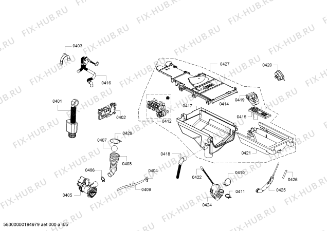 Схема №1 WD200140 с изображением Кнопка для стиральной машины Bosch 00638052