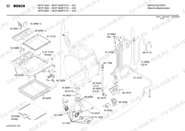 Схема №1 WOF1600FF WOF1600 с изображением Панель управления для стиральной машины Bosch 00299795