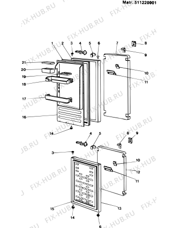 Схема №2 KRF315E (F001032) с изображением Кулер для холодильной камеры Indesit C00042662