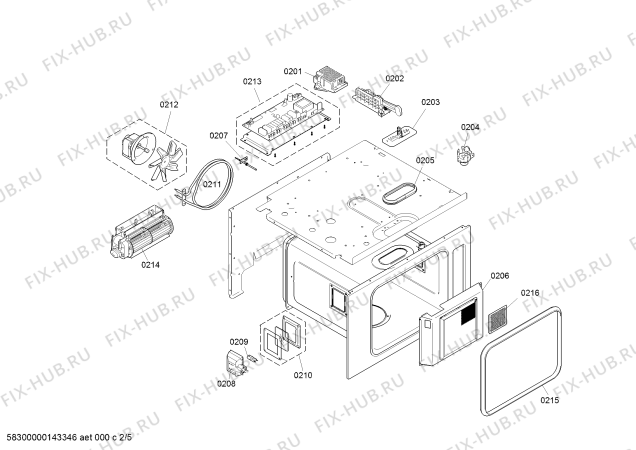 Схема №2 BS255100 с изображением Рамка для электропечи Bosch 00479207