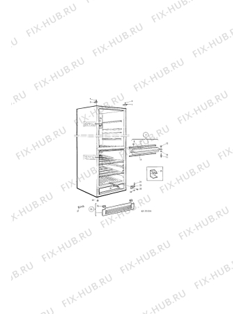 Взрыв-схема холодильника Electrolux TR1438A - Схема узла C10 Cabinet