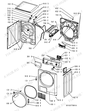 Схема №1 TRKA 9680 с изображением Блок управления для стиралки Whirlpool 481010455006