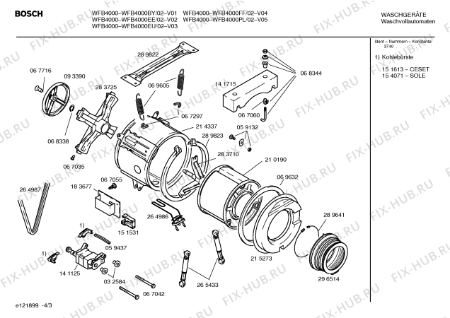 Схема №2 WFB4800EU с изображением Инструкция по эксплуатации для стиральной машины Bosch 00526985