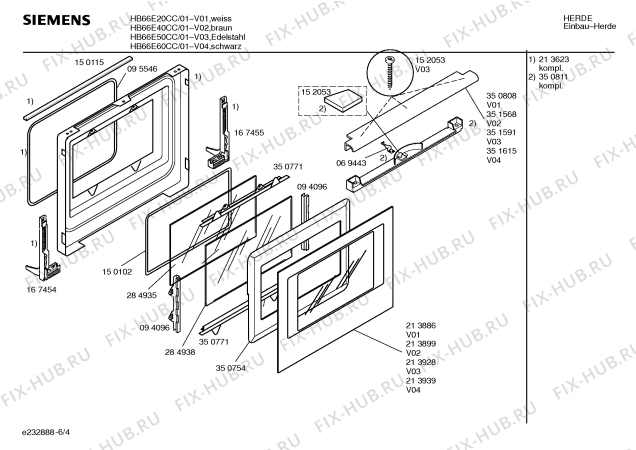 Схема №2 HB66E60CC с изображением Инструкция по эксплуатации для духового шкафа Siemens 00522671