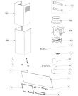 Схема №1 DD5660V с изображением Воздушный канал для электровытяжки Aeg 50283649007