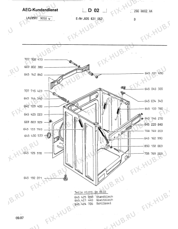 Взрыв-схема стиральной машины Aeg LAV9047 - Схема узла Section3