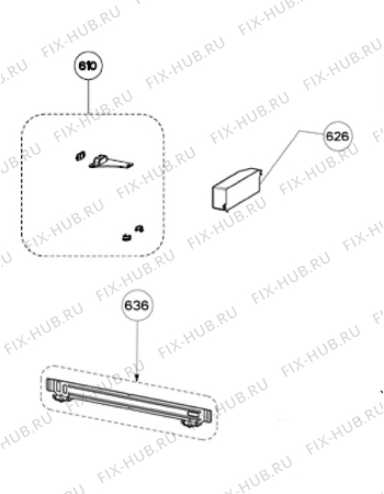 Взрыв-схема вытяжки Aeg X99384MD0 - Схема узла Accessories