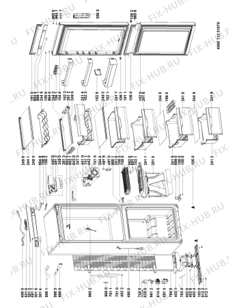 Схема №1 LI8 FF1O S с изображением Дверь для холодильной камеры Whirlpool 481011206244