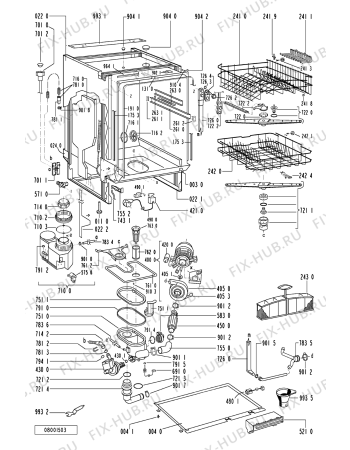 Схема №1 ADL347 (F092265) с изображением Микромодуль для посудомойки Indesit C00315908