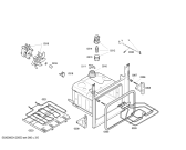 Схема №3 HBN200551E с изображением Передняя часть корпуса для духового шкафа Bosch 00662585