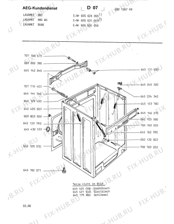 Взрыв-схема стиральной машины Aeg LAV9046 - Схема узла Section4