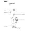 Схема №1 KI780N40/87A с изображением Элемент корпуса для чайника (термопота) Tefal SS-208489