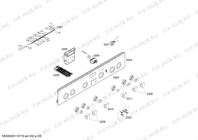 Схема №2 HM745511S с изображением Крышка для плиты (духовки) Siemens 00243724
