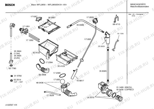 Схема №1 WFL2850DK Maxx WFL2850 с изображением Панель управления для стиралки Bosch 00435702