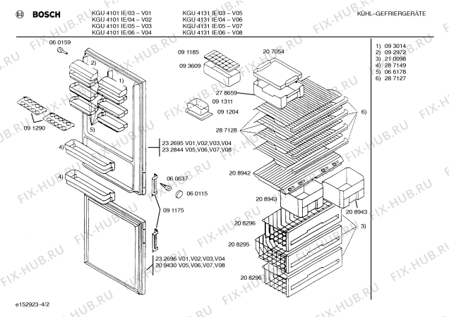 Схема №1 KGU4101IE с изображением Стяжки для проводов для холодильника Siemens 00168750
