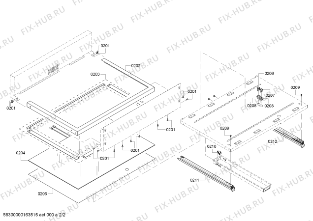 Схема №1 WDC36JP с изображением Панель выдвижного ящика для духового шкафа Bosch 00688216
