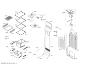 Схема №1 KAN62V42TI с изображением Дверь для холодильника Bosch 00711636
