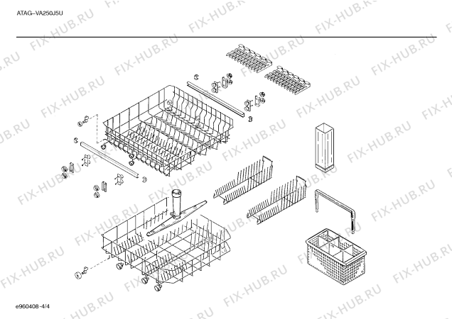Взрыв-схема посудомоечной машины Atag SMIATB9 VA 250 J5 U - Схема узла 04