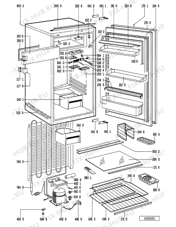 Схема №1 EK 242 N/L BR с изображением Дверь и стекло Whirlpool 481244028824