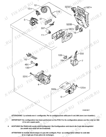 Взрыв-схема стиральной машины Lux WH1092 - Схема узла Electrical equipment 268